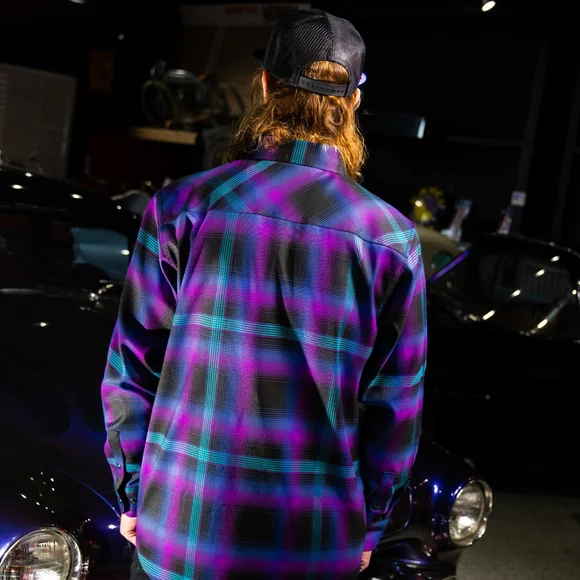 Hales Speed Shop Flannel Northern Lights Men's XL 🔥*Sold Out Everywhere*🔥 NWT - Picture 3 of 9